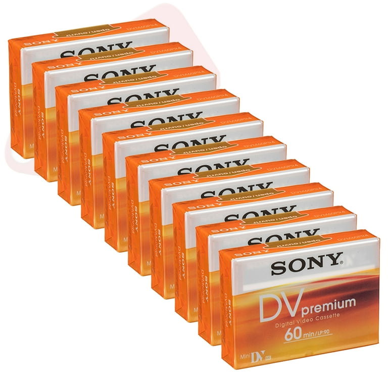 Redtag Camera, Mini DV Tape, DVM60PR4 60 Minute 10 Pack - Walmart.com