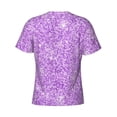thumbnail image 6 of Vsdgher Lilac Glittering Print Men's Dry Fit Mesh Athletic Shirts Moisture Wicking Tennis T-Shirt Tops, 6 of 9