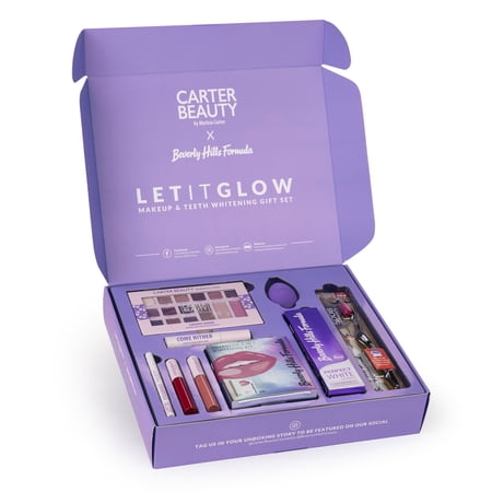 Carter Beauty Let It Glow Set Face and Teeth Gift Set Whitening Kit 9 Pc Carter Beauty Let It Glow Set Face and Teeth Gift Set Whitening Kit 9 Pc