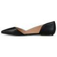 thumbnail image 6 of Journee Womens Cortni Slip On Pointed Toe D'Orsay Flats, Widths Available, 6 of 8