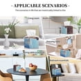 thumbnail image 7 of Naloa Elephant And A Giraffe Sitting On A Rock Admiring The Ocean Tissue Box Cover Leather Tissue Holder Square Facial Tissue Case for Bathroom, Vanity Countertop, Tabletop, Car, 7 of 7