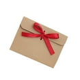 thumbnail image 2 of OUNONA 50Pcs Wedding Envelope Kraft Paper Bowknot Style Light Brown Invitation Cards Envelope for Decor, 2 of 6
