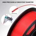 thumbnail image 4 of ANYCUBIC PLA 3D Printer Filament, 3D Printing PLA Filament 1.75mm Dimensional Accuracy +/- 0.02mm, 1KG Spool (2.2 lbs), Red, 4 of 9