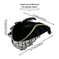 thumbnail image 2 of Slccxzc Non Woven Fabric Tricorn Pirate Hat Feather Lace Trim Adult Headwear, 2 of 7