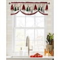 thumbnail image 2 of Christmas Snowflake Elk Window Curtain Living Room Kitchen Cabinet Tie-up Valance Curtain Rod Pocket Valance, 2 of 6