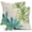 Green Leaf, variant on Spring Summer Sunflower Square Pillow Covers 18X18 Inch Yellow Flower Butterfly Plant Seasonal Decorative Cotton Linen Pillow Cases Set of 2 Farmhouse Home Decor for Sofa Couch Cushion Outdoor