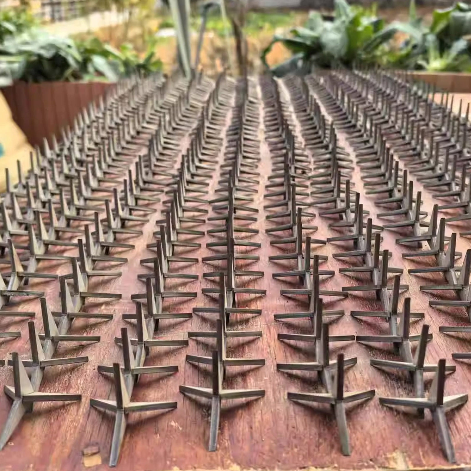 Stainless Steel Caltrops Stakes | Hunting and Outdoor Accessories for Target Practice | 1.77 Inch Four Point Stakes Pack of 20