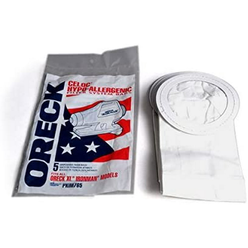 Genuine Oreck XL HypoAllergenic Ironman Canister Vacuum Cleaner Bags PKIM765