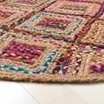 thumbnail image 3 of SAFAVIEH Cape Cod Alayna Geometric Area Rug, Natural/Red, 6' x 6' Round, 3 of 8