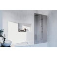 thumbnail image 5 of Glass Warehouse GTBF-34-MB Ursa 58-1/4" High X 34" Wide Shower Screen Frameless Tub Door -, 5 of 7