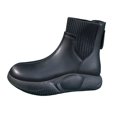 thumbnail image 2 of Botas de nieve de invierno para mujer, botines de felpa suave, antideslizantes, cómodos, color nude negro 39 Yuyangstore botas de nieve, 2 of 8
