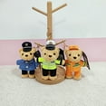 thumbnail image 4 of Adorable Policeman Bear Key Rings Versatile Polices Bear Key Chain Accessory Trendy Bear Pendant Keyrings Ornament, 4 of 9