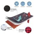 thumbnail image 4 of Winter Flannel Sleeping Bag for Adults — XXL, 4-Season, Black Right-Zip, Includes Pillow and Compression Sack, 4 of 7