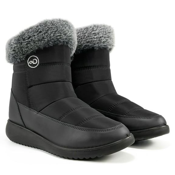 Ablanczoom Snow Boots Women Winter Shoes Warm Faux Waterproof Fur Outdoors Ankle Booties