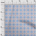 thumbnail image 2 of oneOone Polyester Spandex Blue Fabric Geometric Tile Traditional Sewing Material Print Fabric By The Yard 56 Inch Wide, 2 of 4