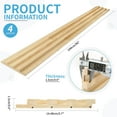 thumbnail image 2 of 4PCS 96''x5.7'' Unfinished Slat Solid Wood Wall Paneling for Interior and Ceiling Decoration,15.2 sqft, 2 of 9