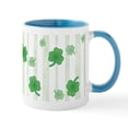thumbnail image 2 of CafePress - St Patrick's Shamrock Pattern Ceramic Coffee Mug - 11 oz Ceramic Mug - Novelty Coffee Tea Cup, 2 of 6