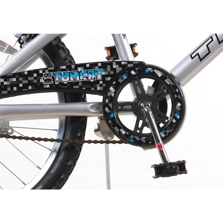 Titan Tomcat Boys BMX Bike with 20 Inch Wheels Silver Blue Coaster