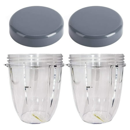 

Blender Cups Replacement for Blender 18OZ Cup Compatible with 600W 900W Blender Juicer (2Pack)