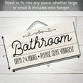 thumbnail image 2 of CounterArt "Please Seat Yourself" Decorative Slatted Pallet Wood Sign 12" by 6", 2 of 7
