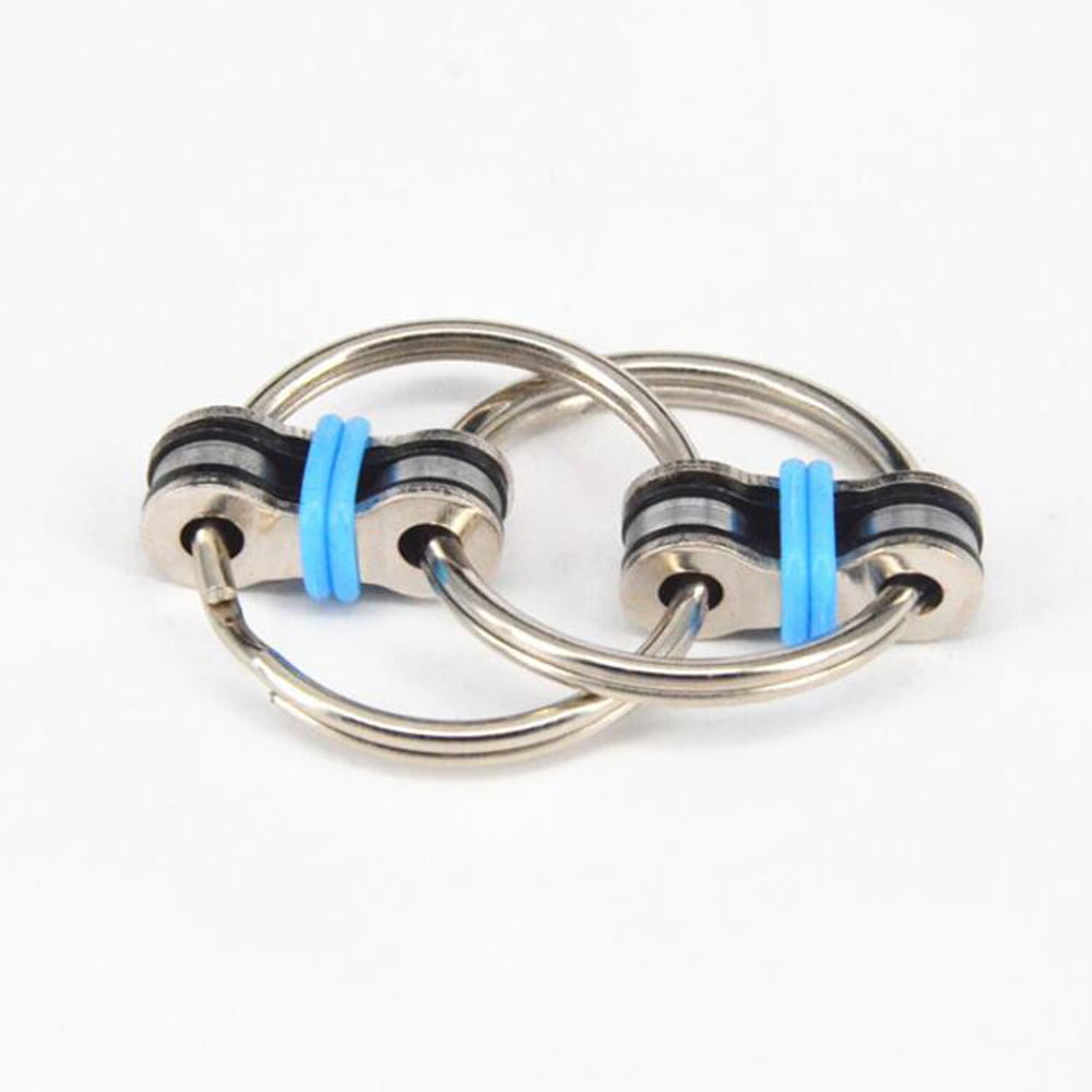 Anti-Anxiety Fidget Ring Key Chain Spinner Fidget Toy Stress Relief 
