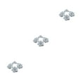 thumbnail image 3 of ZheElen 50pieces DIY Crafts Made Easy With Fabric In Multiple Colors Realistic Appearance Fiber Wide Application Soft Texture Silver 4.5cm 3Set, 3 of 6