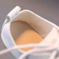 thumbnail image 5 of Otqutp Toddler Sneaker Summer Autumn Fashion Cute Girls Casual Shoes Solid Color Round Toe Lace Up Dress Shoes 1 to 11 Years, 5 of 9