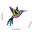 thumbnail image 2 of Metal Hummingbird Wall Art Decor, Metal Birds Outdoor Wall Sculpture Decoration Hanging for Deck , Garden Fence, Backyard, Patio, Bedroom, Living Room, 2 of 8