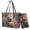Sloth Flower Monstera Leaf, variant on TSOVTHRID Owl Flroal Brown Print Tote Bag for Women 2 PCS Purse and Wallet Set Top Handle Satchel Purse Large Capacity Leather Women Shoulder Handbag for Shopping