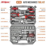 Hi-Spec 67-Piece Metric Hand Tool Kit for Car, Motorcycle, Engine & Garage Repairs with Sockets