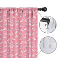 thumbnail image 4 of Blackout Kids Curtains,Pink Unicorn Moon Rainbow Pattern Childrens Insulated Curtains Set Of 2,Bedroom Essentials,Toddler Room Decor 42"x54", 4 of 5