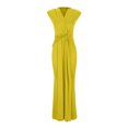 thumbnail image 5 of Umbreon Yellow Summer Dresses for Women Sleeve Less V Neck Wedding Guest Dress Solid Color Elegant Prom Maxi Dresses Formal Evening Gowns Beach Vacation Dresses, 5 of 6