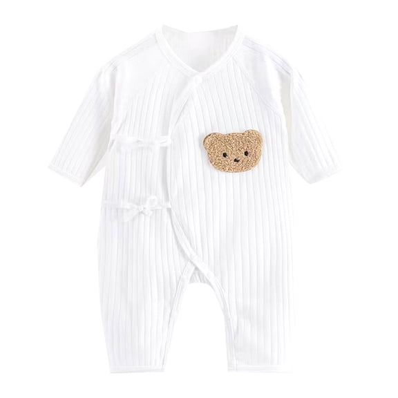 ZYHARUKO Cotton Long Sleeve Baby Romper Unisex Newborn Jumpsuit One Pieces Outfit for Boys Girls Suiatble for Spring Autumn Gift
