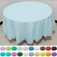 thumbnail image 6 of 12 Pack Premium Plastic Disposable 84 Inch Round Tablecloth Round Table Covers Polyester Antependium,Bu2,Peva, 6 of 6
