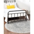 thumbnail image 3 of Rugs.com Newport Collection Rug – 7' Round Gray Medium Rug Perfect For Kitchens, Dining Rooms, 3 of 9