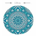 thumbnail image 2 of GUOOL Elastic Fitted Table Cover - Large Round, Blue Kaleidoscope Pattern - Fits H 1.5m, 2 of 6