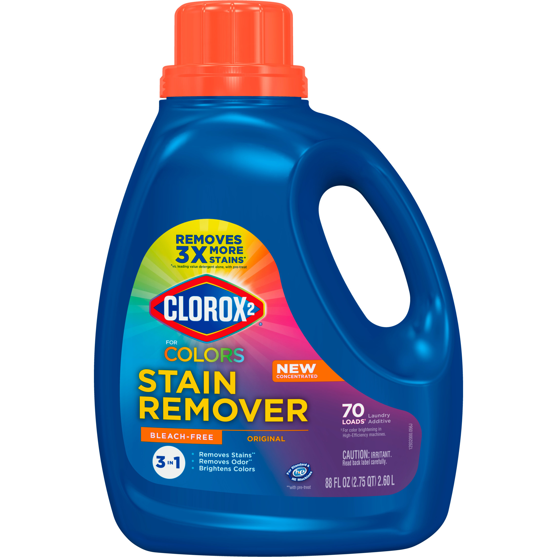 Clorox 2 for Colors Stain Remover and Laundry Additive, Bleach Free, Original, 88 Fluid Ounces - image 3 of 11