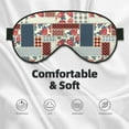 thumbnail image 3 of Naloa Patchwork In Country Style Print Sleep Mask for Sleeper, Light Blocking Sleeping Eye Mask for Women Men, Eye Shade with Adjustable Strap for Travel, Nap,Meditation, 3 of 7