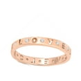 thumbnail image 4 of CHOOSE YOUR COLOR Rose Gold-Tone Love Word White CZ Ring .925 Sterling Silver Band Female Size 7, 4 of 4