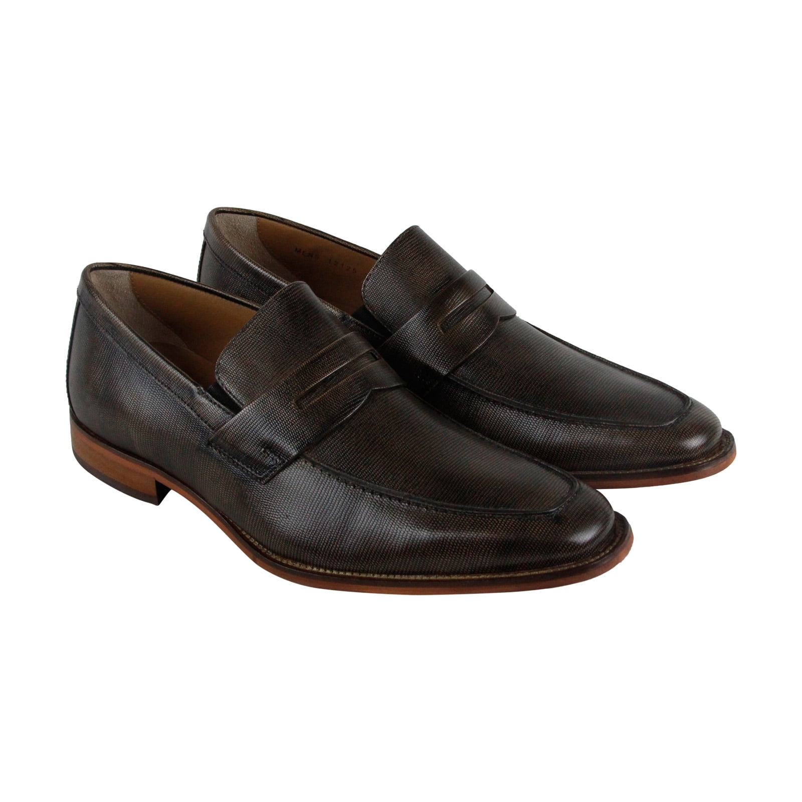 Florsheim - Florsheim Sabato Penny Mens Brown Leather Casual Dress Slip ...