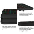 thumbnail image 5 of Bingfone Buffalo Plaid Dark Green Laptop Sleeve Case 15 Inch, 360° Protective Computer Carrying Bag, 5 of 9