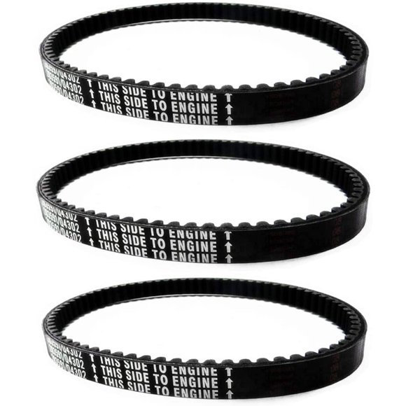 Yingshop 3pc Ceinture d'Entraînement GoKart Yerf Chien 203591 Q430203W Q43103W Q43203W Manco Carter 5.5hp 6.5hp 203591A 203591B