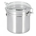 thumbnail image 1 of Sealing Jar, Practical Stainless-Steel Metal Tea Container, Sturdy Restaurant For Home Kitchen Storing Sugar 12.5x13, 1 of 8