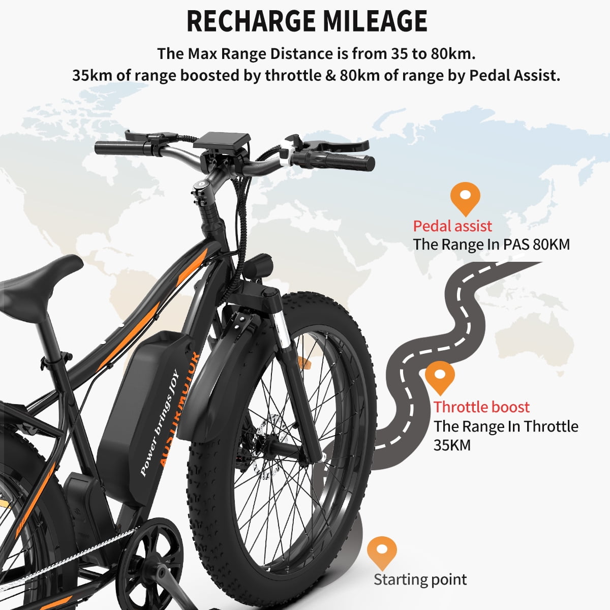 Buy Clearance! Electric Bike, TotGuard Electric Bike for Adults, 26 Ebike 750W Adult Electric