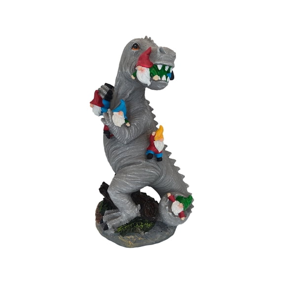 Garden Gnomes Statues Yard Decorations Outdoor Garden Decor, Dinosaur Gnomes Garden Statues, Patio, Lawn Ornament, Gardening Gifts for Women for Housewarming Height 13.39 inches