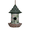 Green, variant on Zayton Handmade Resin Red Farm Barn Bird House for Hummingbirds Outdoor Garden Decor