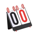 thumbnail image 2 of Almencla Flip Scoreboard Portable Scoreboard for Coaches Baseball Tennis Ball 2 Digits 17.5x17.5cm, 2 of 8