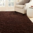 thumbnail image 5 of SAFAVIEH Arctic Giselle Solid Polyester Shag Area Rug, Grey, 3' x 5' Scalloped, 5 of 6