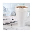 thumbnail image 2 of Dart Foam Drink Cups, Tapered Bottom, 32 oz, White, 25/Bag, 20 Bags/Carton, 2 of 5