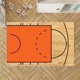 thumbnail image 2 of Realistic Basketball Court Rug, Game Room Rug, Children Play Time, Floor Court Area Rug, Sport Rug, Gift Idea Rug, 2 of 7